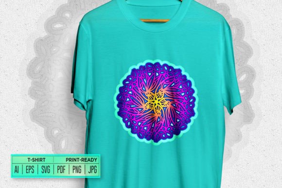 Abstract Mandala Art for T-Shirt Designs and Graphics