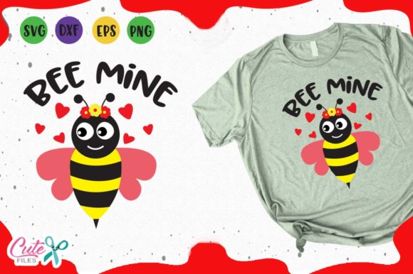 Bee Mine Girly: Adorable Graphics for T-Shirt Designs