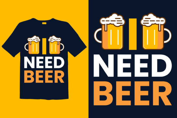 Beer T-shirt Design 023: A Versatile Graphic for Print Templates