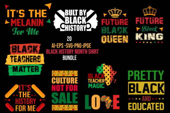 Explore Black History T-Shirt Design Bundles