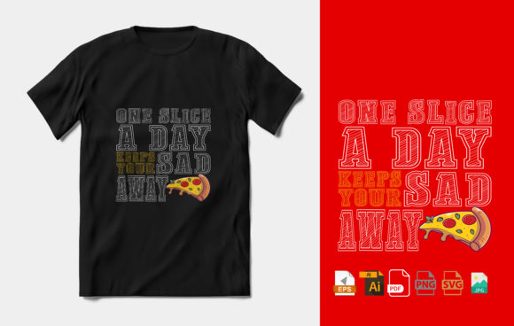 Pizza Lovers T-shirt Design: A Must-Have for Print Templates