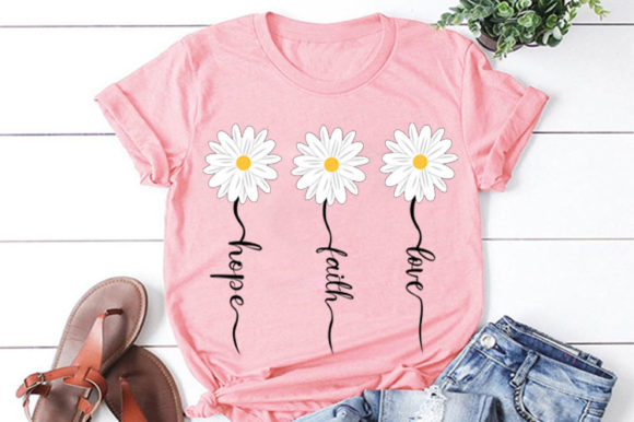 Review: Faith Hope Love Daisy Svg for T-Shirt Designs & Graphics