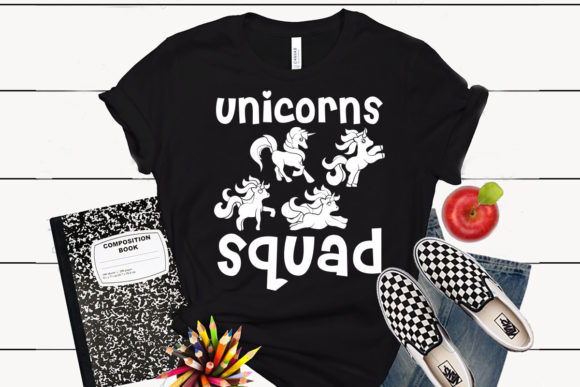Unicorns Squad: A Versatile Graphic for T-Shirt Designs