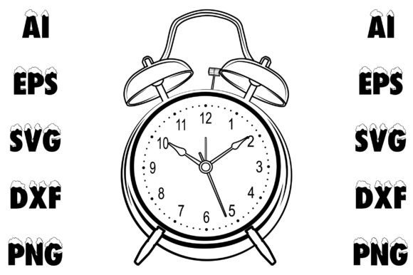 Watch Vector Line Art: Perfect for T-Shirt Designs and Graphics